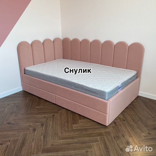 Детская подростковая кровать со спинками