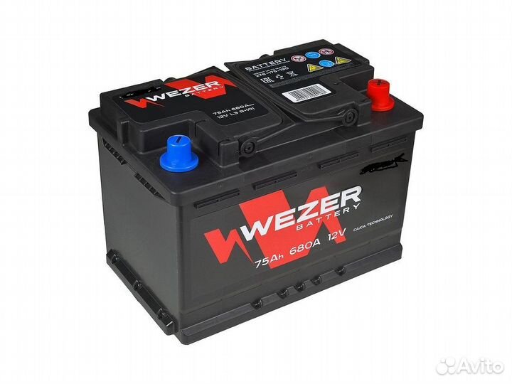 Аккумулятор renault 75Ач 680а
