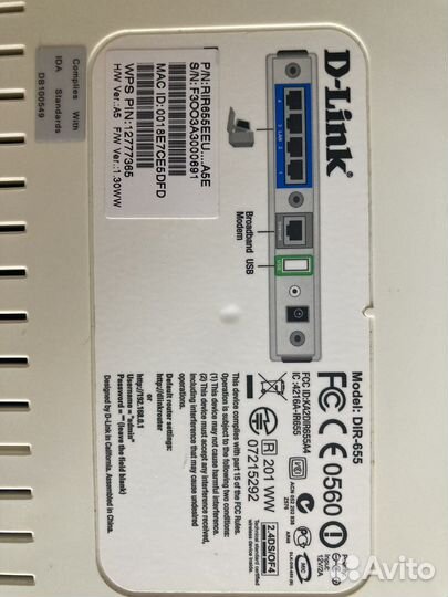 Wifi роутер D-Link DIR-655