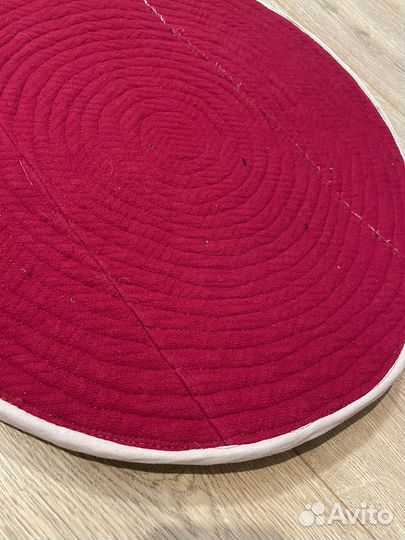 Круглый коврик из треугольничков