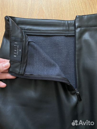 Кожаная юбка Mohito