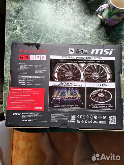 Видеокарта rx570 8gb