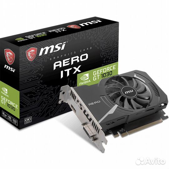 Видеокарта MSI GT1030 aero ITX 2GD4 OC 2GB DDR4 64