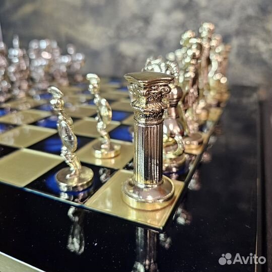 Шахматы Греческие бронза