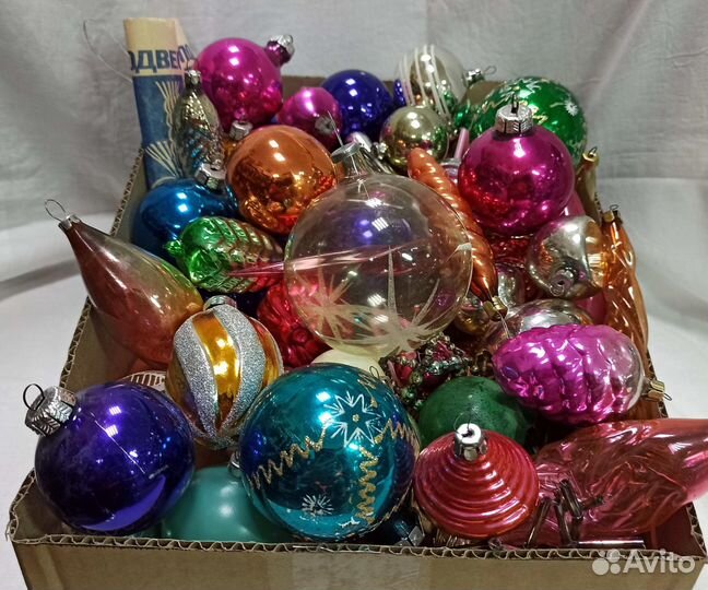 СССР елочные игрушки по 50р/шт. реальные цены