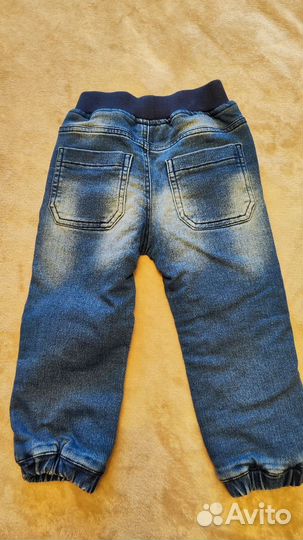 Джинсы утепленные 92