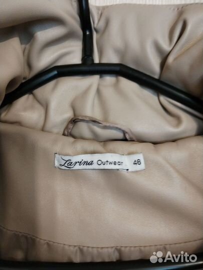 Пальто из экокожи