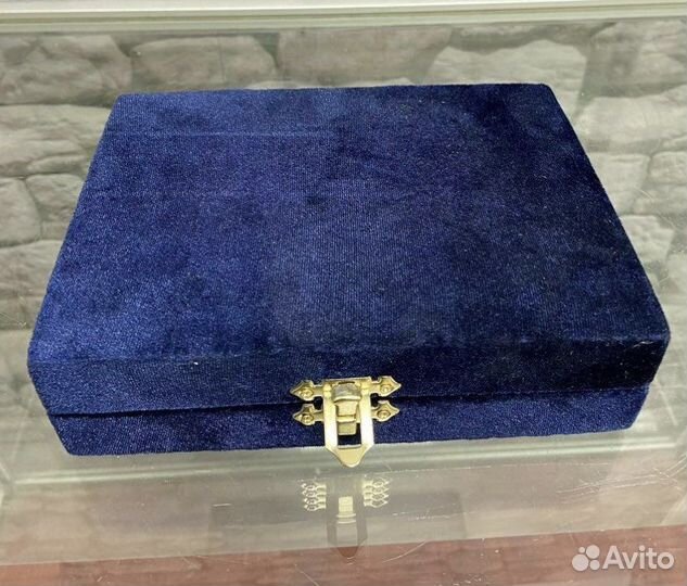 Портсигар серебряный СССР кубачи