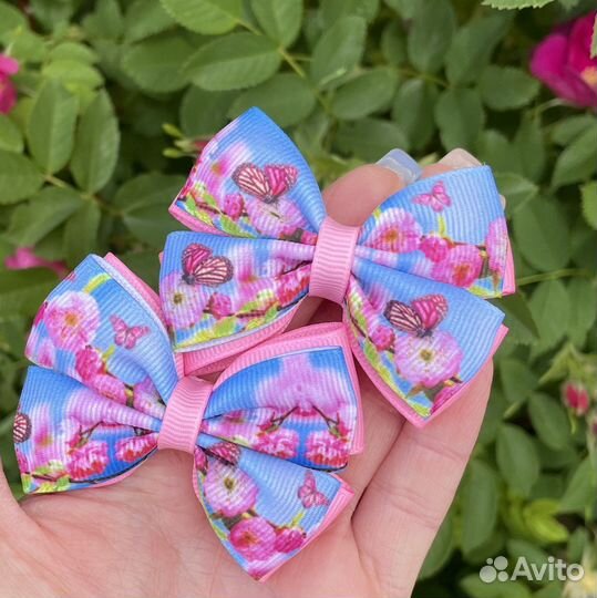 Банты с бабочками