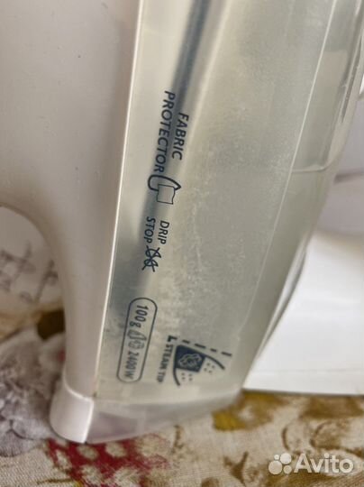 Рабочий утюг,не работает подача пара