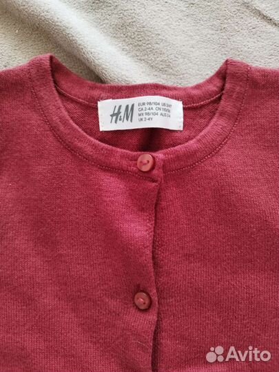 Кофта H&M для девочки 98 104
