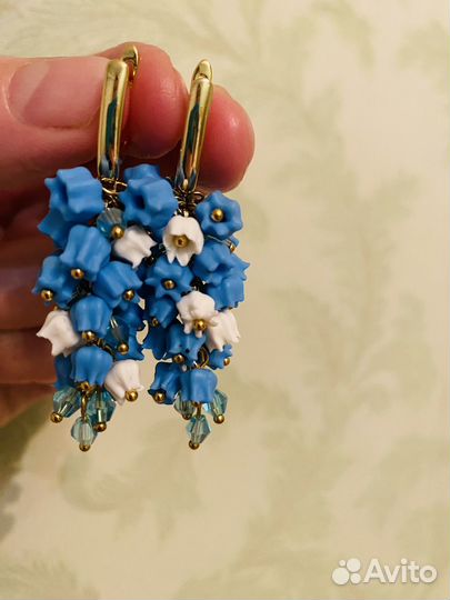 Серьги- ландыши