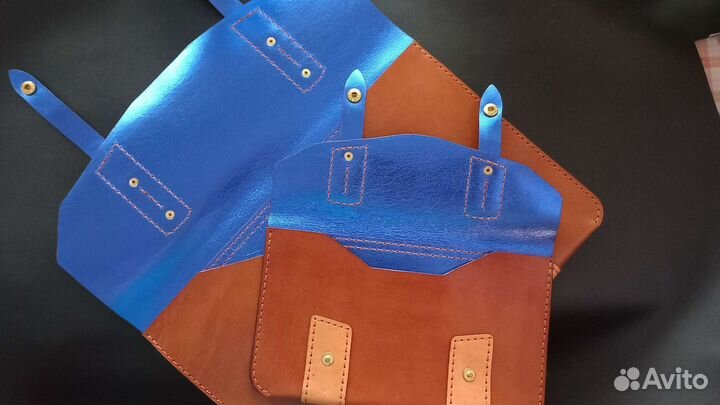Кожаная папка