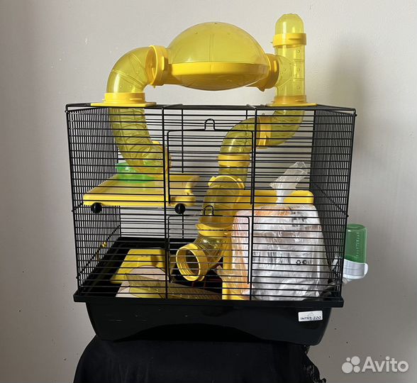 Клетка для сирийского хомяка большая с тоннелями