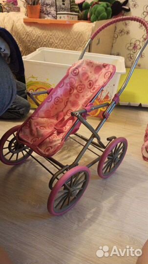 Коляска кукольная+ бэби бон