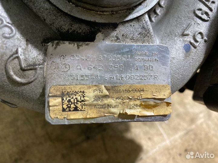 Турбина Mercedes-Benz Ml W164 OM642 2009