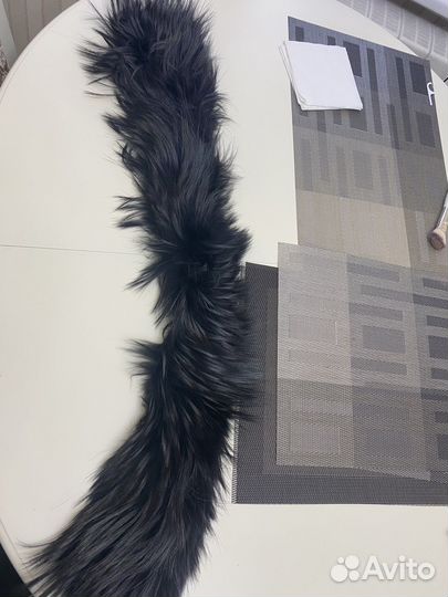 Меховой воротник енот