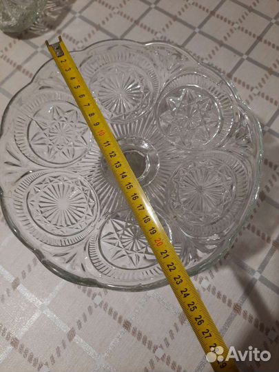 Ваза для фруктов на ножке, ладья, салатник большой