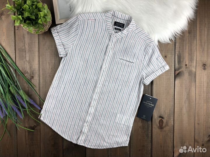 Рубашка с кортким рукавом для мальчика 128