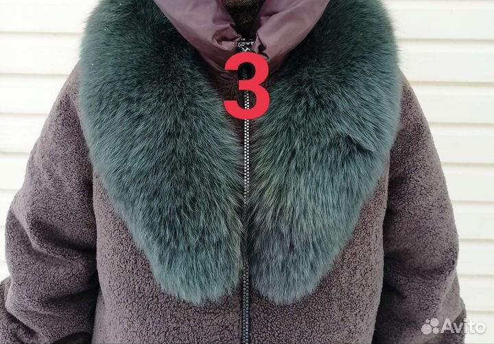 Воротник натуральный мех