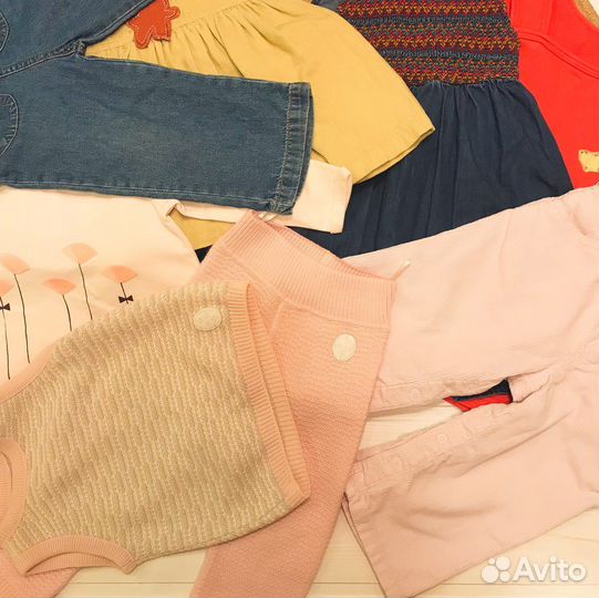 Вещи фирменные пакетом для девочки 80