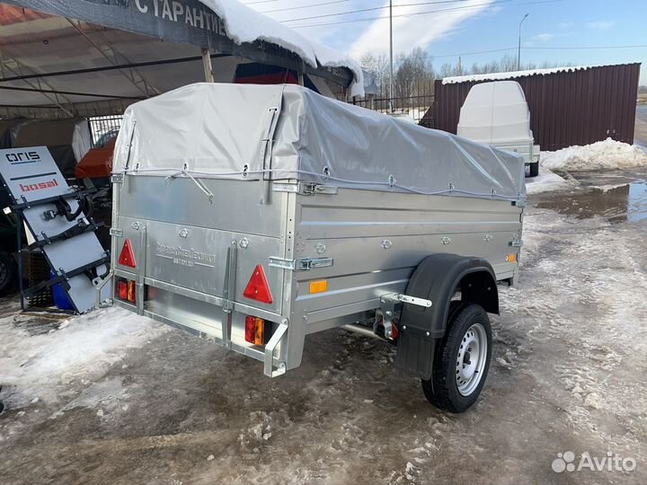 Прицеп сст 7132-2К (Надставной борт и Тент 0.6)