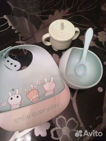 Набор детской силиконовой посуды