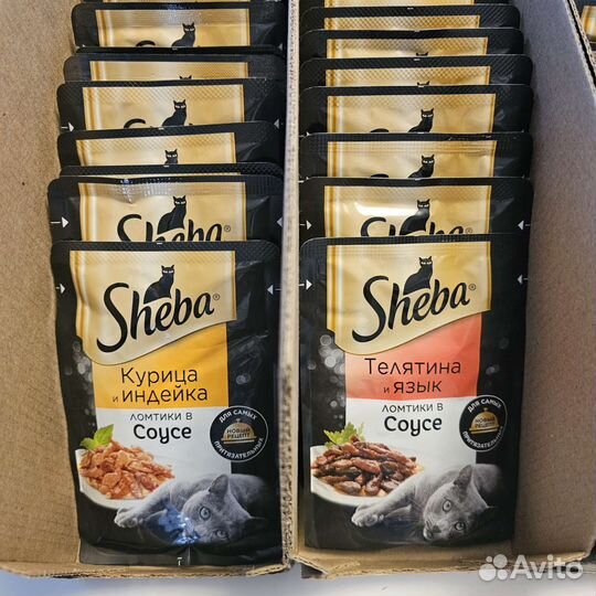 Влажный корм для кошек sheba 100шт