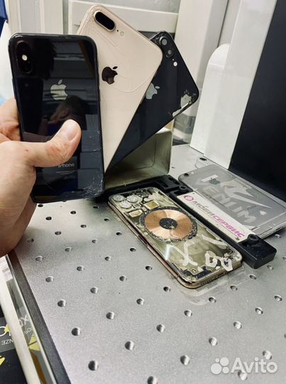 Замена задней крышки лазером на iPhone все модели