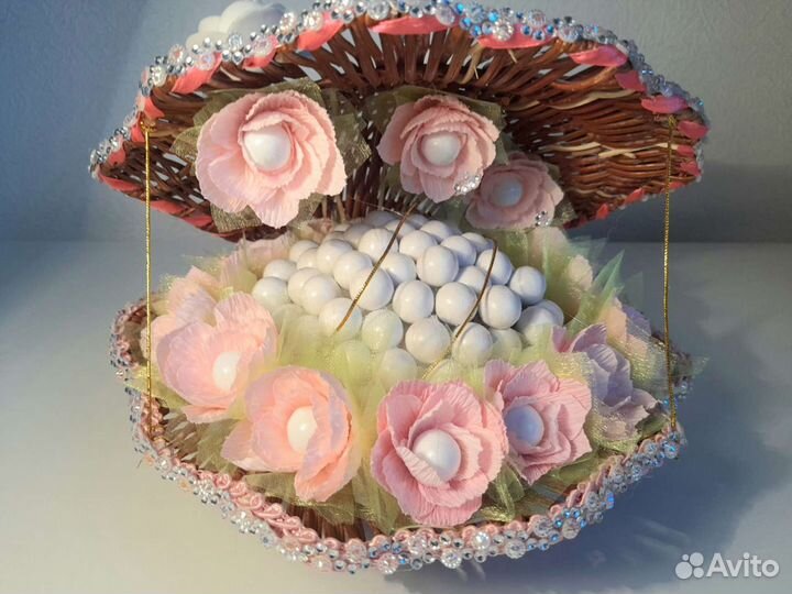 Цветочно - конфетная раковинка