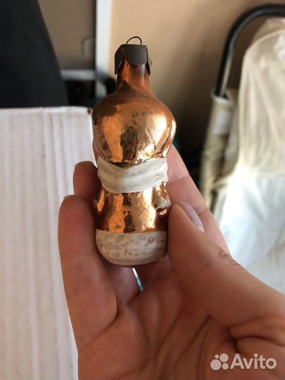 Елочные игрушки СССР снеговик и дед мороз