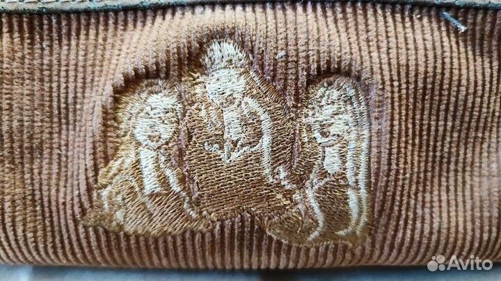 Пенал школьный My Scene вельветовый с вышивкой