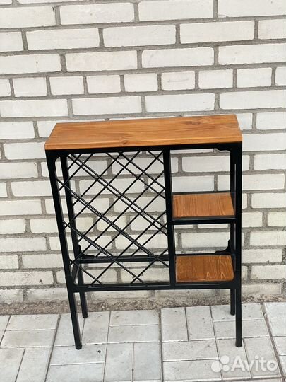 Винная полка / Стеллаж для вина в стиле Лофт