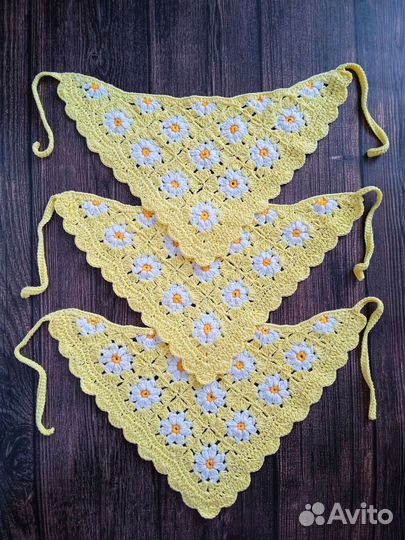 Косынка бандана вязаная