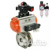 Кран шаровой DN.ru BV3232P-FP-Fb-ISO-H Ду32 Ру16, межфланцевый, полнопроходной, корпус - нержавеющая