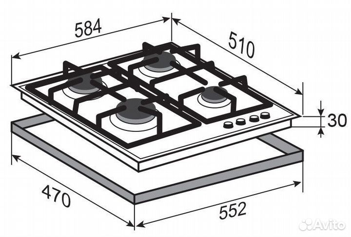 Варочная панель Zigmund & Shtain M 22.6 I