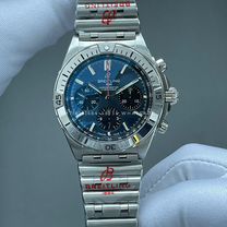 Часы breitling chronomat 42 blue dial