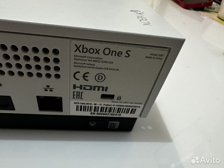 Xbox One S 1tb с играми