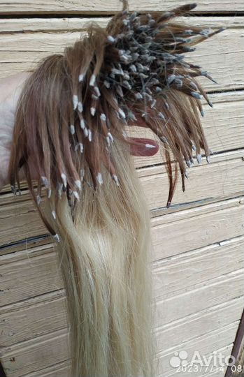 Волосы для наращивания 55 см бу