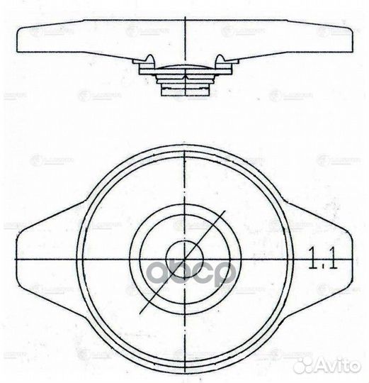 Крышка радиатора lexus/mazda/mitsubishi/toyota