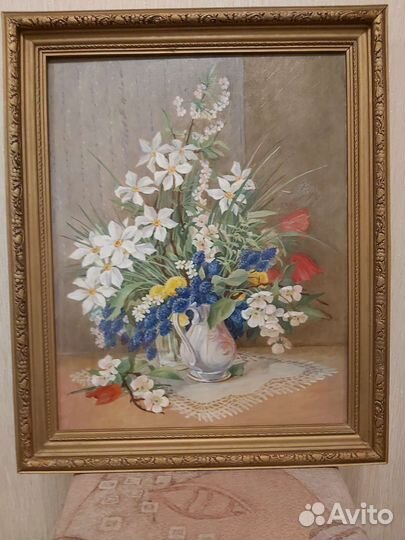 Картина маслом на холсте, 4658, ручной работы