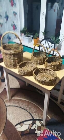 Плетеные корзинки из ивы