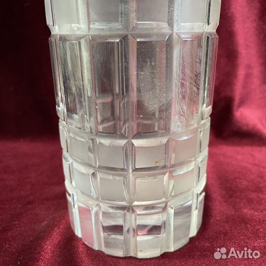 Ваза стеклянная времён СССР старинная вазочка