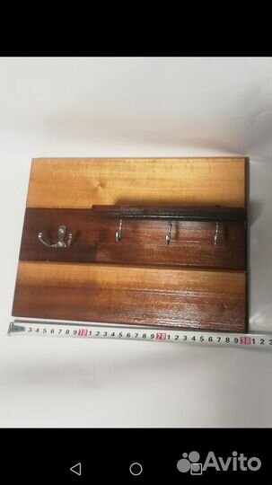 Ключница полка деревянная ручной работы