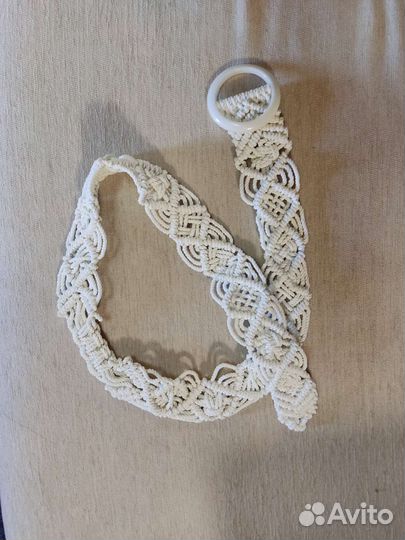 Пояс из Рафии, ручная работа