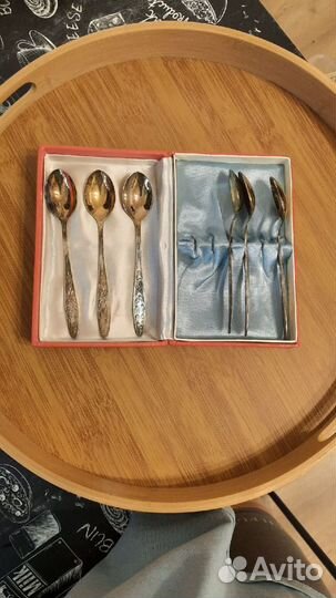 Набор чайных ложек Мельхиор СССР