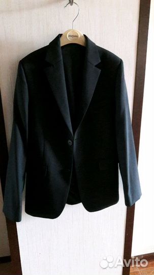 Пиджак черный 134-140 рост