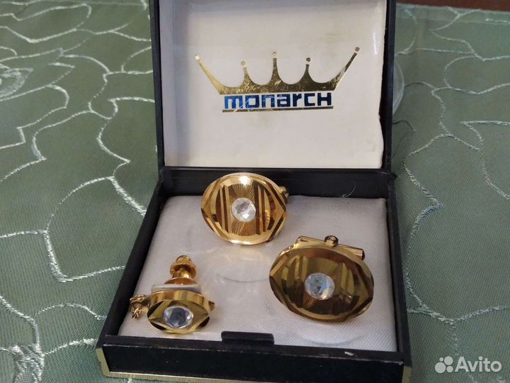 Запонки и зажим для галстука винтажные