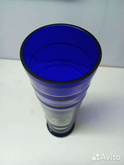 Ваза Кобальтовое стекло