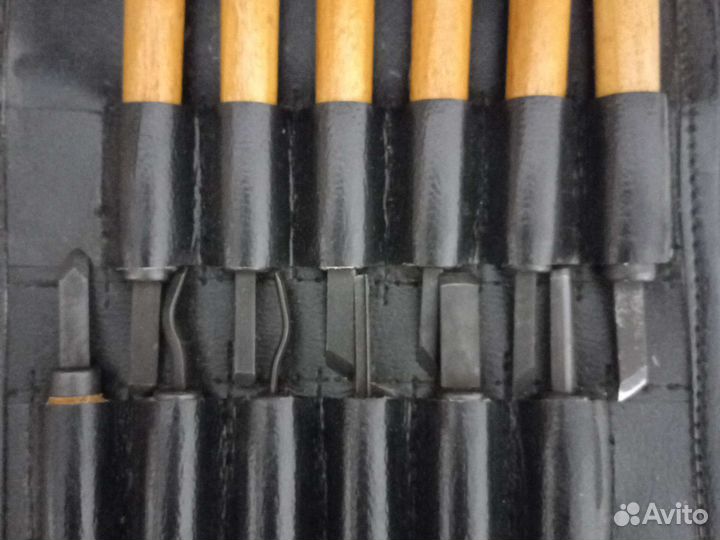 Набор ножей для резьбы по дереву 12шт. СССР